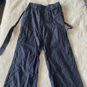 sundays Wide-Leg Elastic Pants w/Belt